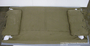 US Army olive drab canvas bed roll used by a soldier