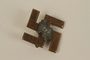 Swastika shaped pin commemorating the reintegration of the Saarland with Nazi Germany