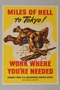US homefront poster depicting a bloodied, wounded soldier trying to stand