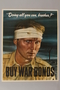 Buy War Bonds poster of a bandaged soldier