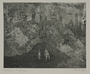 Plate 63, Herbert Sandberg series, Der Weg: two men converse among the ruins of a great city