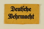 Deutsche Wehrmacht yellow cloth armband