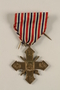 Ceskoslovensky Valecny Kriz 1939 (Czechoslovak War Cross) with ribbon awarded to a Czech Jewish soldier