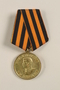 Medal for Victory over Germany in the Great Patriotic War 1941-1945 awarded by the Soviet Union to a Czech Jewish soldier