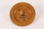 Decorative painted wooden plate