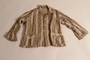 Boy's brown striped suit recovered postwar by his parents