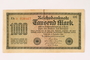 Weimar Germany, 1000 mark note