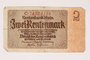 Nazi Germany, 2 Rentenmark note