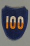 US Army 100th Infantry Division patch worn by a Jewish emigre soldier