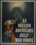US Buy War Bonds poster depicting the Statue of Liberty