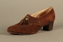 Pair of brown suede woman's shoes