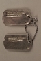 US military ID tags issued to German refugee and soldier in Counterintelligence Corps