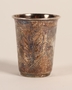 Hammered silver kiddush cup