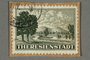 canceled parcel admission stamp for Theresienstadt ghetto-labor camp