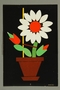 Collage of a flower pot