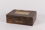 Wooden box used by a US soldier assigned to photograph the Nuremberg War Crimes Trials