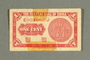 Central Bank of China one cent scrip
