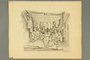 Pencil drawing of Saint Cyprien internment camp