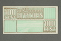 Westerbork transit camp voucher, 100 cent note