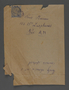 Letter and envelope created by Charles Weingarten