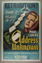 U.S. one-sheet poster for the movie, “Address Unknown” (1944)