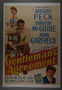 U.S. One Sheet Poster for the film “Gentleman’s Agreement” (1947)