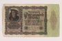 Weimar Germany, 50000 mark note, from the album of a Waffen-SS officer acquired by an American soldier