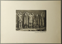 William Sharp aquatint of six people with Judenstern, hands raised in surrender